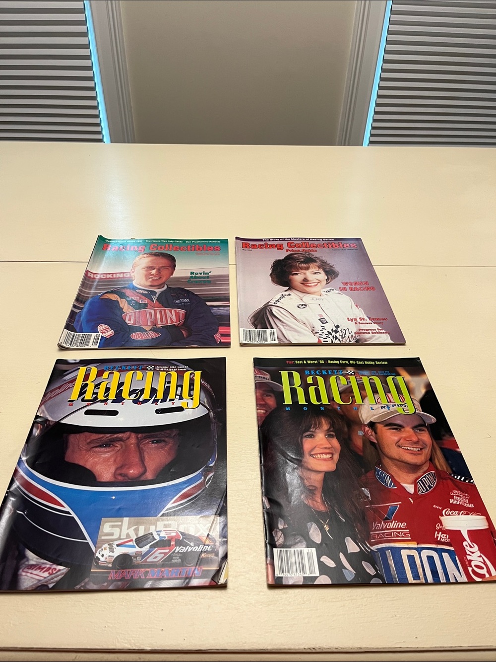 Vintage Beckett Racing and RacingCollectibles Magazine Lot